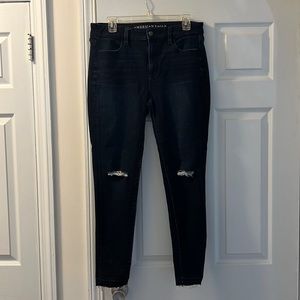 AE High Waisted Ripped Jegging